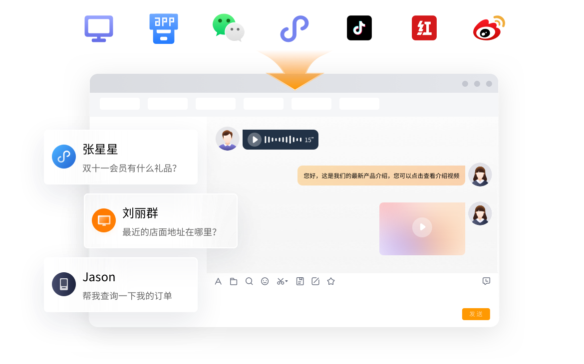 多渠道接入客服系统